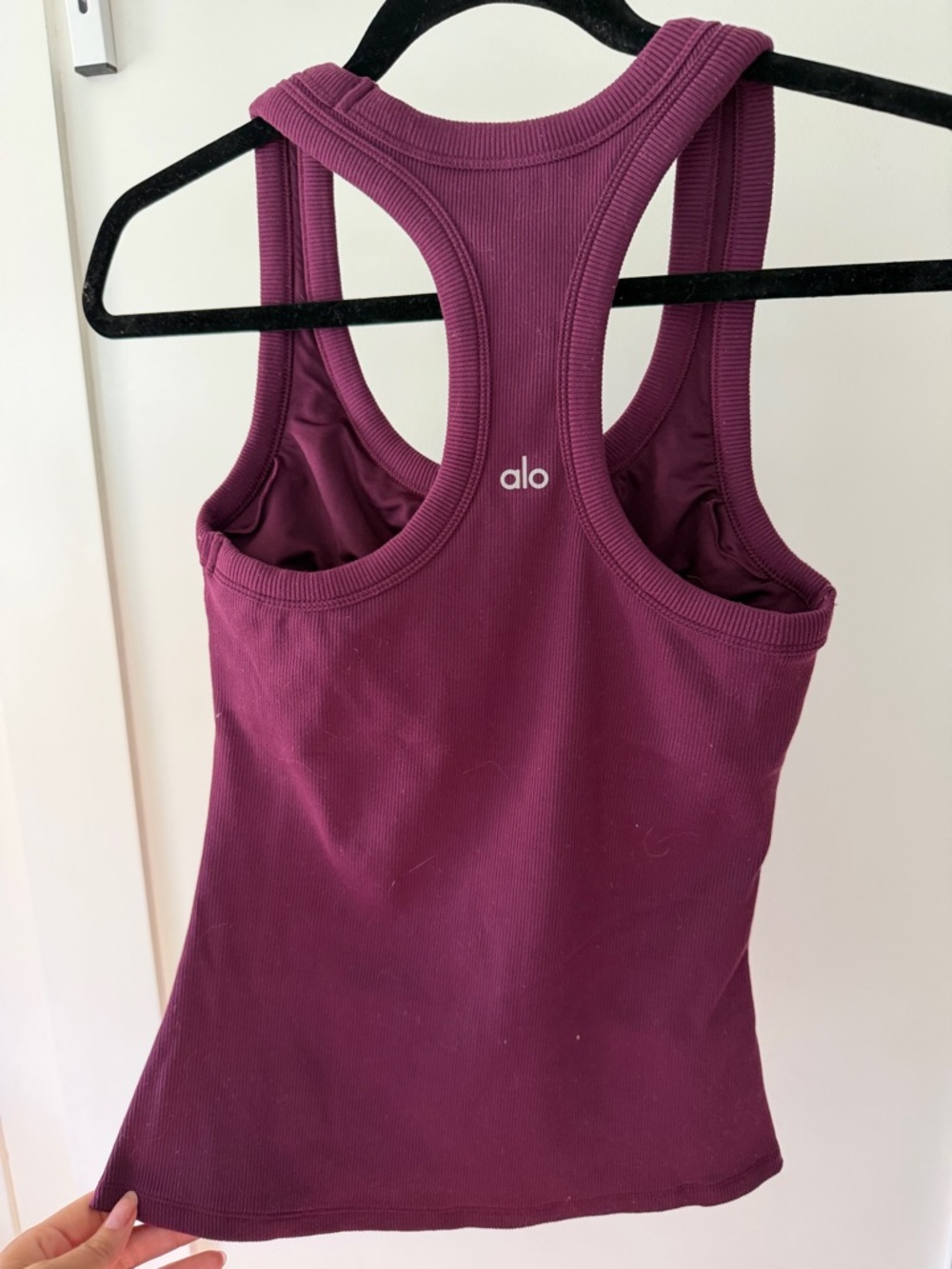 Alo Women's Ribbed Racerback Tank Top - Picture 2 of 3